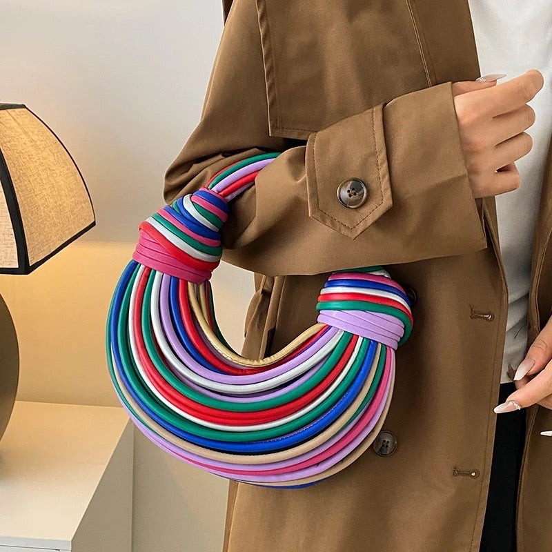 Luxury Handwoven Noodle Rope Handbags
