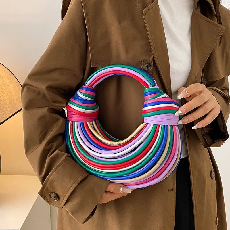 Luxury Handwoven Noodle Rope Handbags
