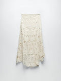 Crochet Knitted Asymmetric Women's Dress Sets