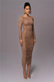 Atalia Mesh Body-cone Dress
