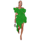 Edible Tree Fungus High Low Ball Gown Dress