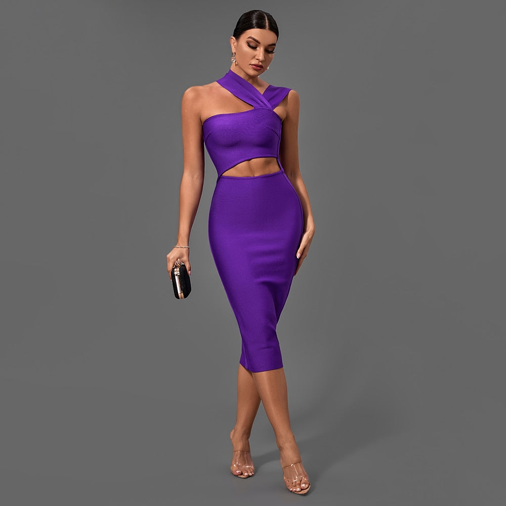 Tulum Purple Bodycon Dress